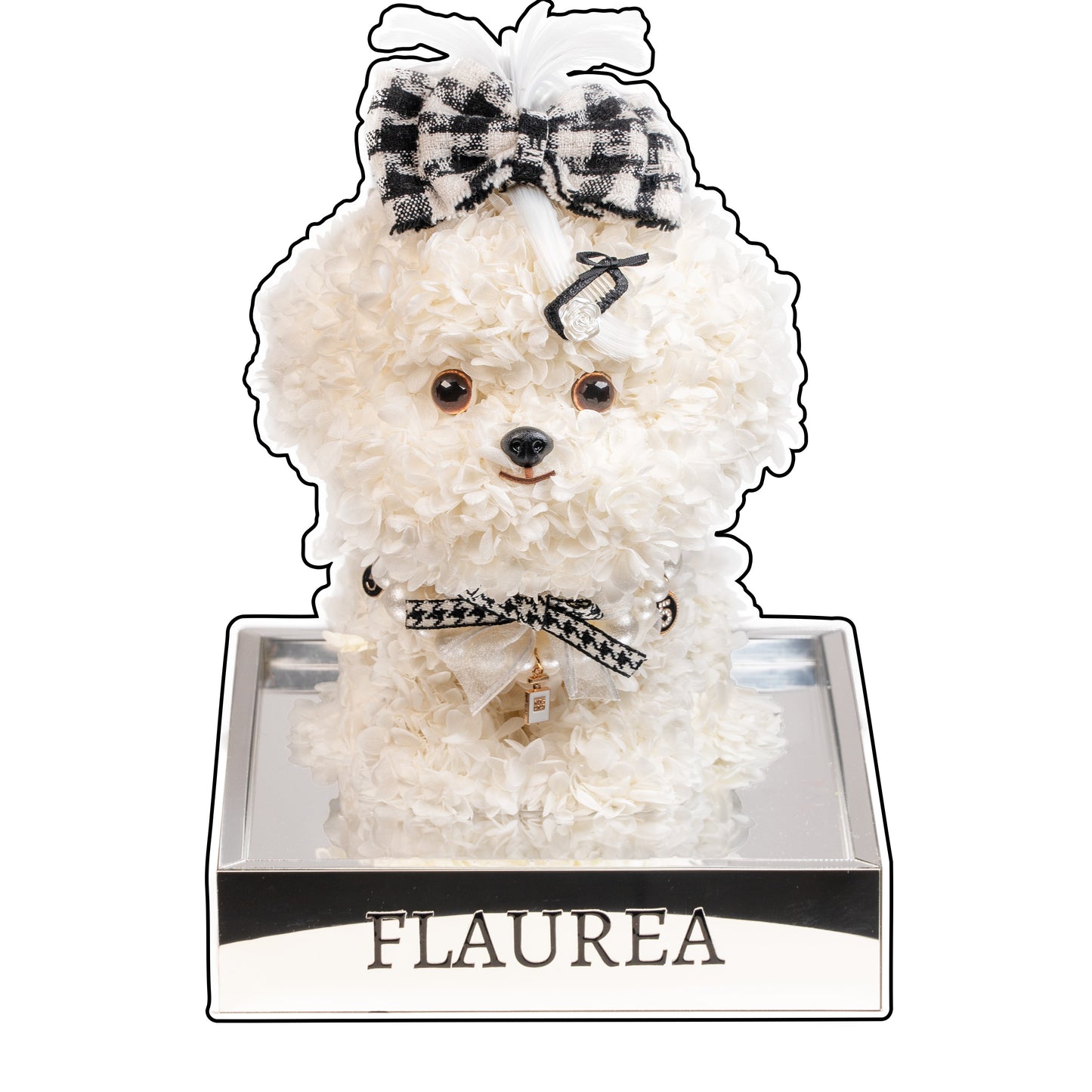 Flaurea Preserved Flower Floral Puppy - Bow Tie