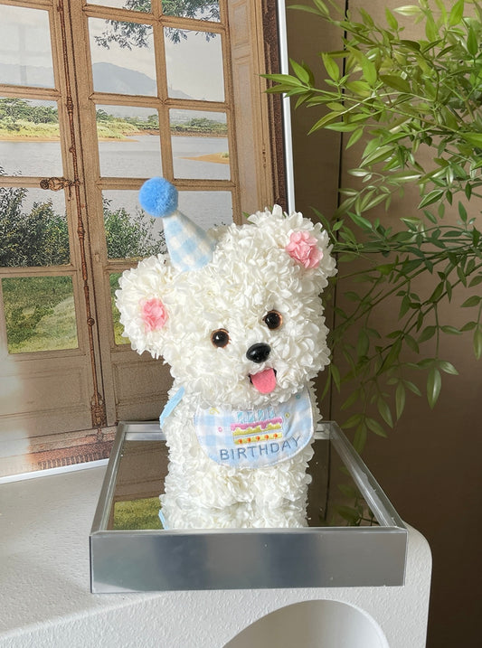 Flaurea Eternal Flower Floral Puppy - Birthday