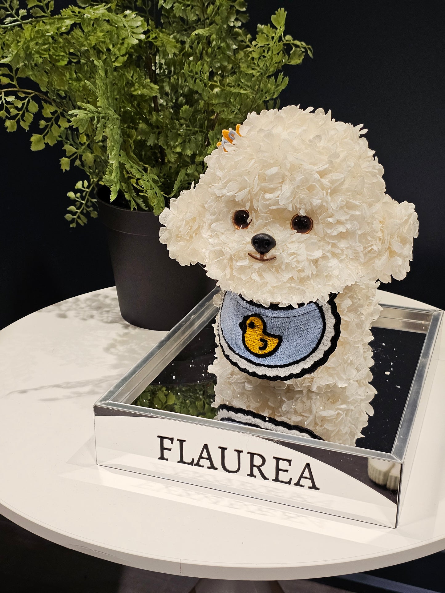 Flaurea Everlasting Floral Puppy - Yellow Duck