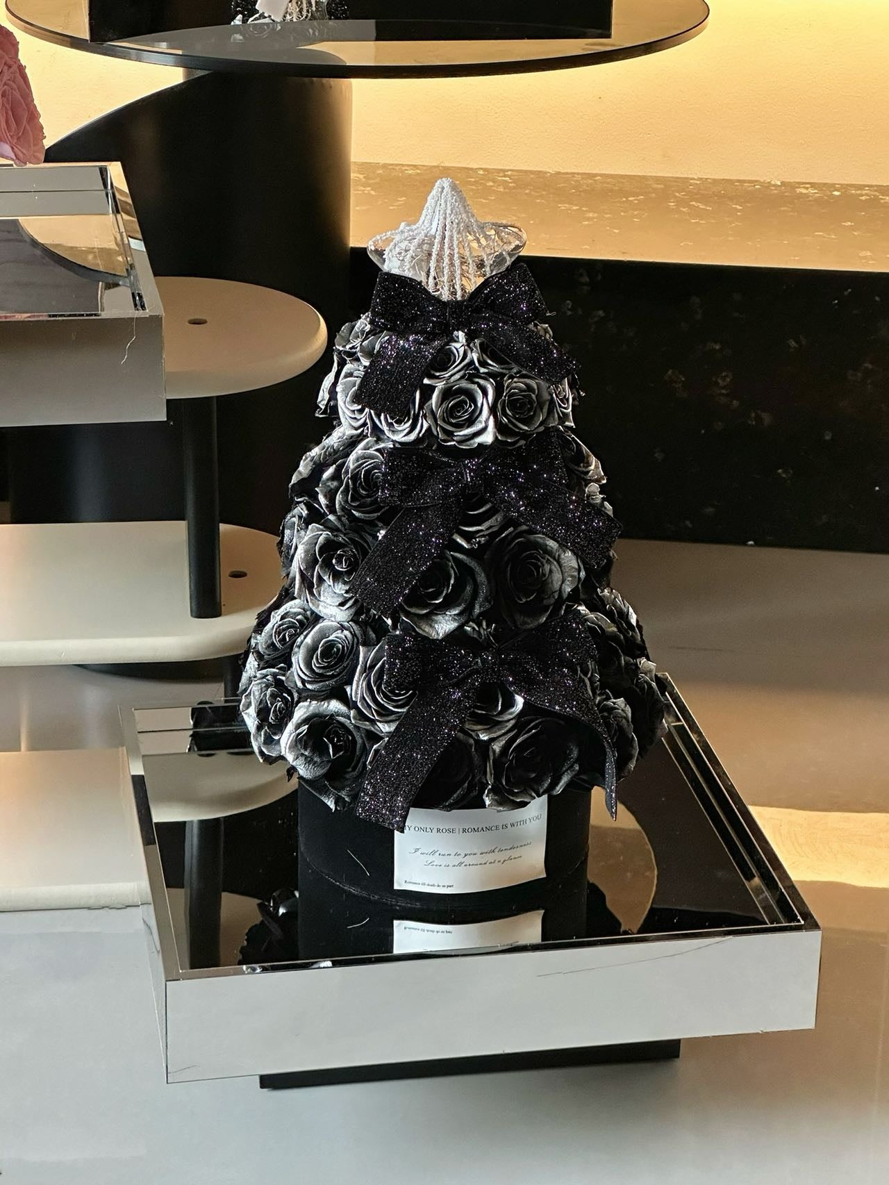 Flaurea Preserved Roses Christmas Tree