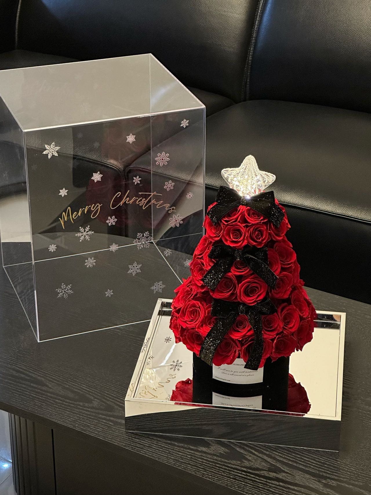 Flaurea Preserved Roses Christmas Tree