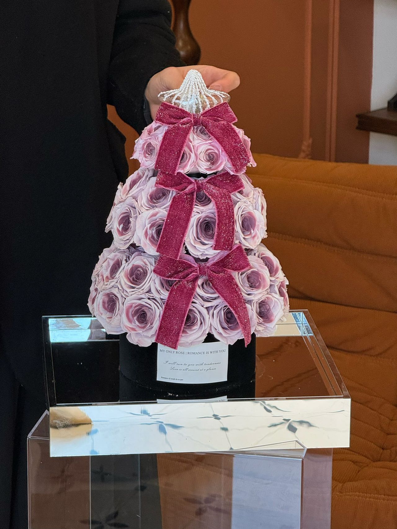 Flaurea Preserved Roses Christmas Tree