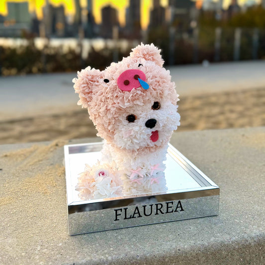 Flaurea Eternal Flower Floral Puppy - Piggy